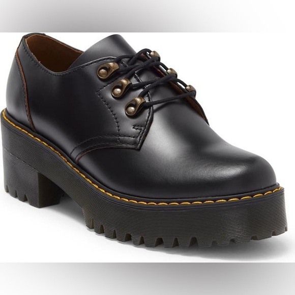 Dr. Martens Leona Lug Sole Women's Oxford Shoes - Picture 1 of 5